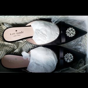 Kate Spade Darlene Kitten Heels- Black